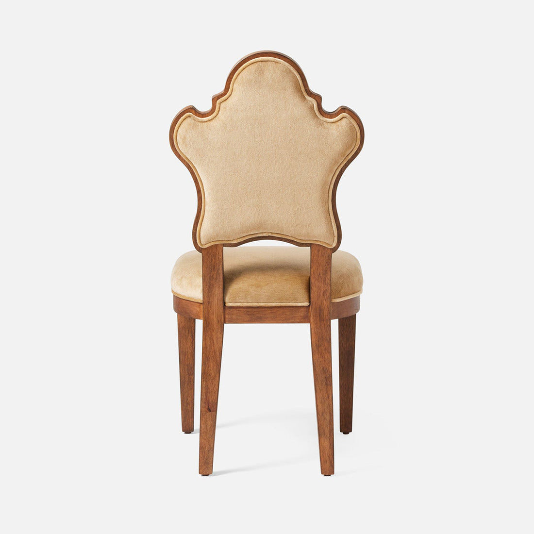 Made Goods Madisen Ornate Back Dining Chair in Bassac Leather