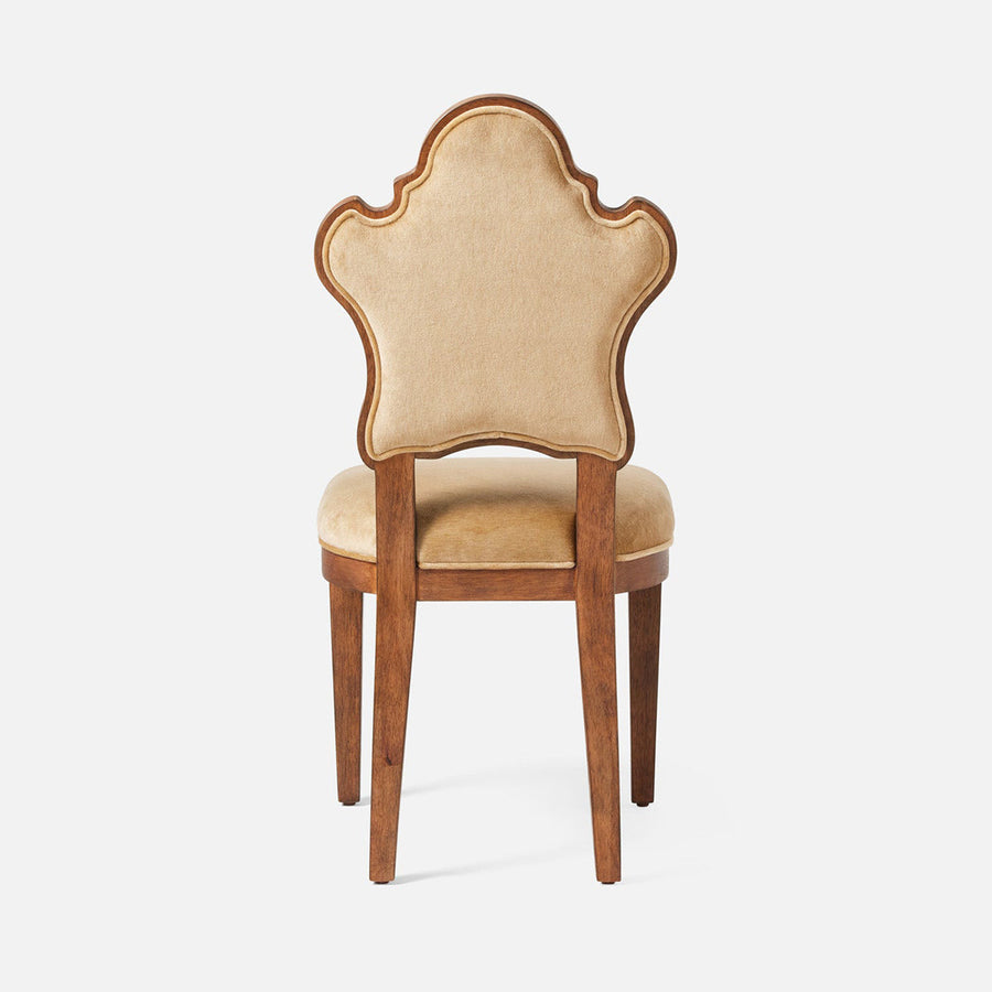 Made Goods Madisen Ornate Back Dining Chair in Havel Velvet