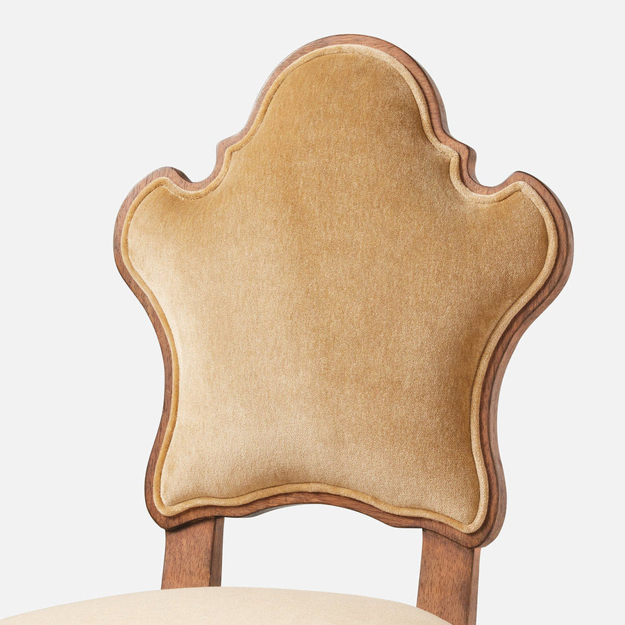 Made Goods Madisen Ornate Back Dining Chair in Havel Velvet