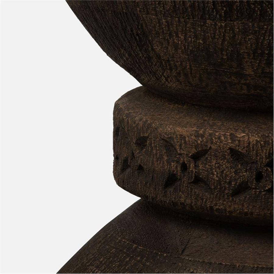 Made Goods Marek Dark Rustic Mango Wood Stool