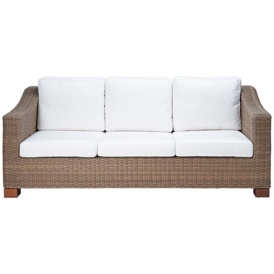 Made Goods Marina Faux Wicker Outdoor Sofa in Pagua Fabric