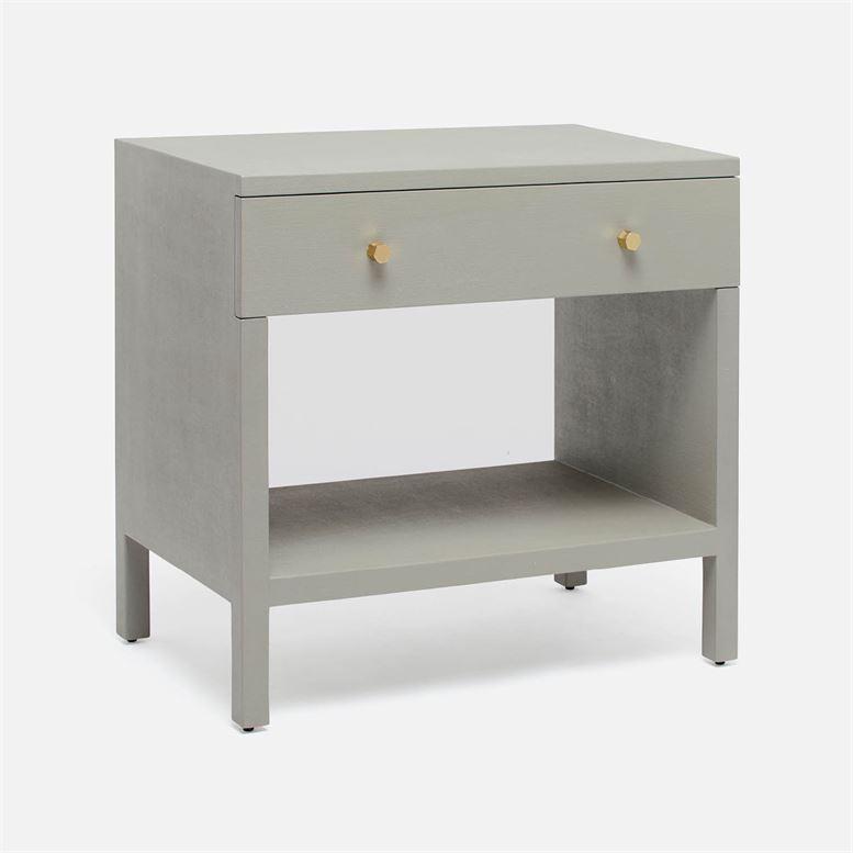 Made Goods Maris Faux Belgian Linen Double Nightstand