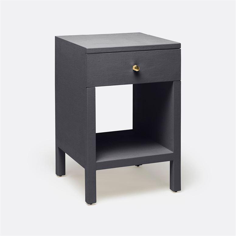 Made Goods Maris Faux Belgian Linen Single Nightstand