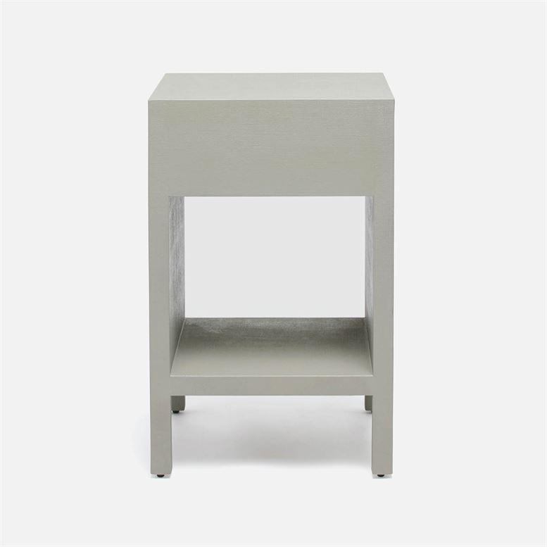 Made Goods Maris Faux Belgian Linen Single Nightstand