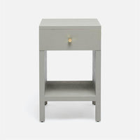 Made Goods Maris Faux Belgian Linen Single Nightstand