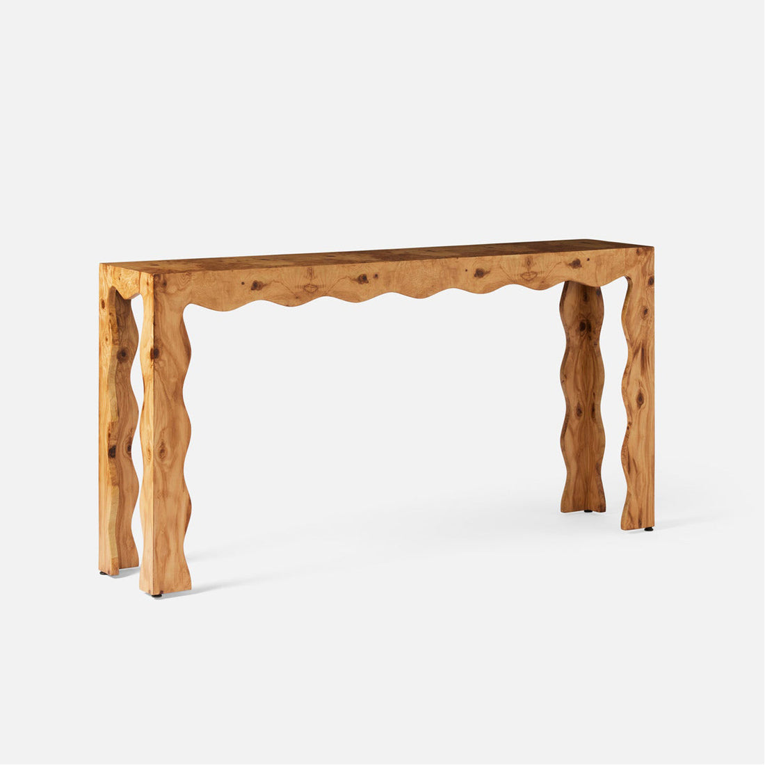 Made Goods Maurice Wavy Parson Style Console Table