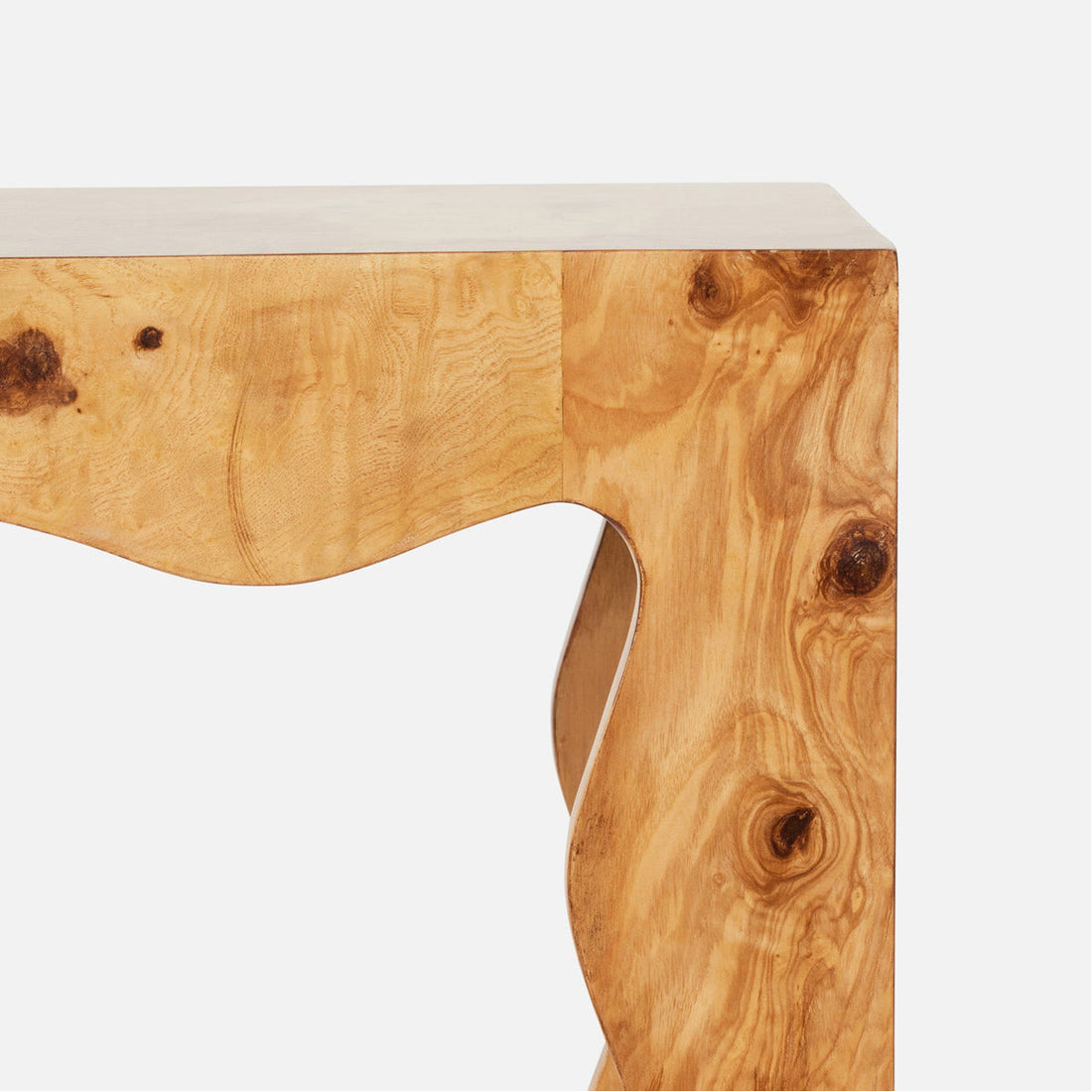 Made Goods Maurice Wavy Parson Style Console Table