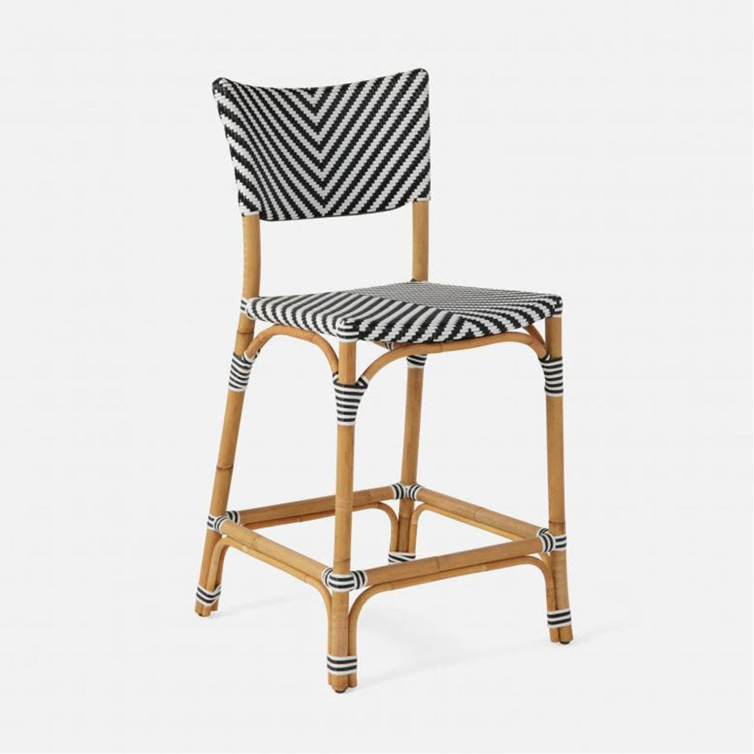 Made Goods Mckinley Bistro Counter Stool with Square Seat and Back