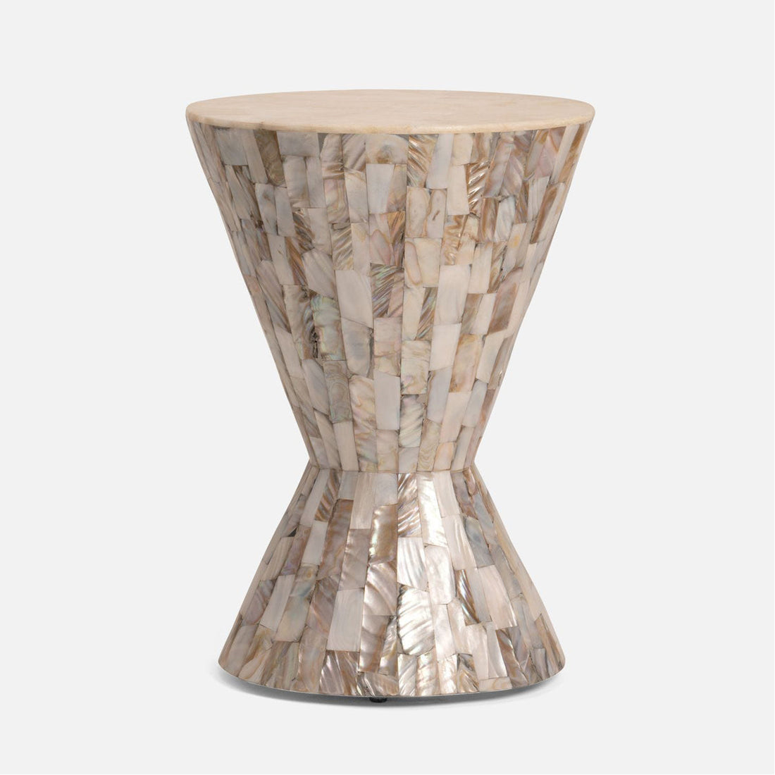 Made Goods Melanie Kabibe Side Table with Crystal Stone Top