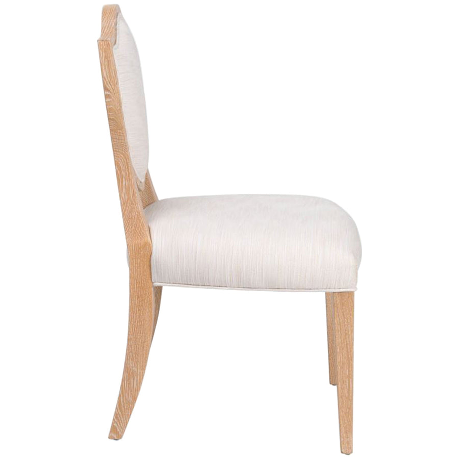 Made Goods Micah Upholstered Medallion Dining Chair in Aras Mohair