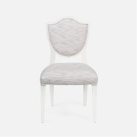 Made Goods Micah Upholstered Medallion Dining Chair in Ivondro Raffia