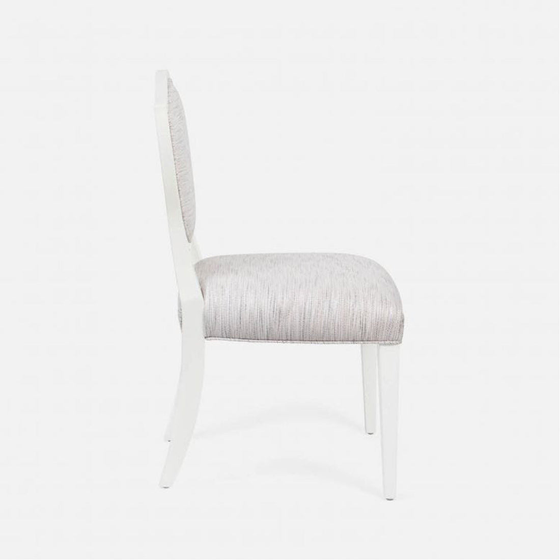 Made Goods Micah Upholstered Medallion Dining Chair in Ivondro Raffia