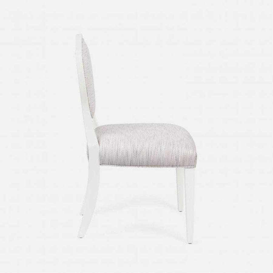 Made Goods Micah Upholstered Medallion Dining Chair in Lambro Boucle