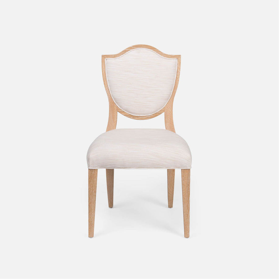 Made Goods Micah Upholstered Medallion Dining Chair in Ivondro Raffia