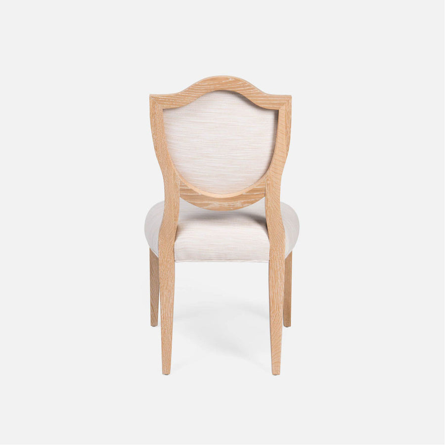 Made Goods Micah Upholstered Medallion Dining Chair in Ivondro Raffia