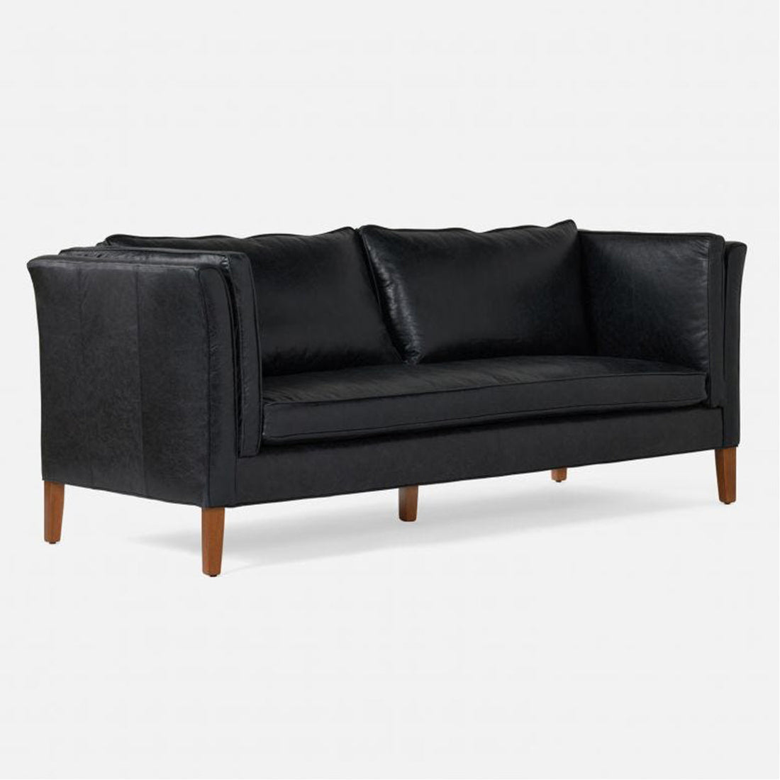 Made Goods Millicent Tuxedo Sofa in Colorado Leather