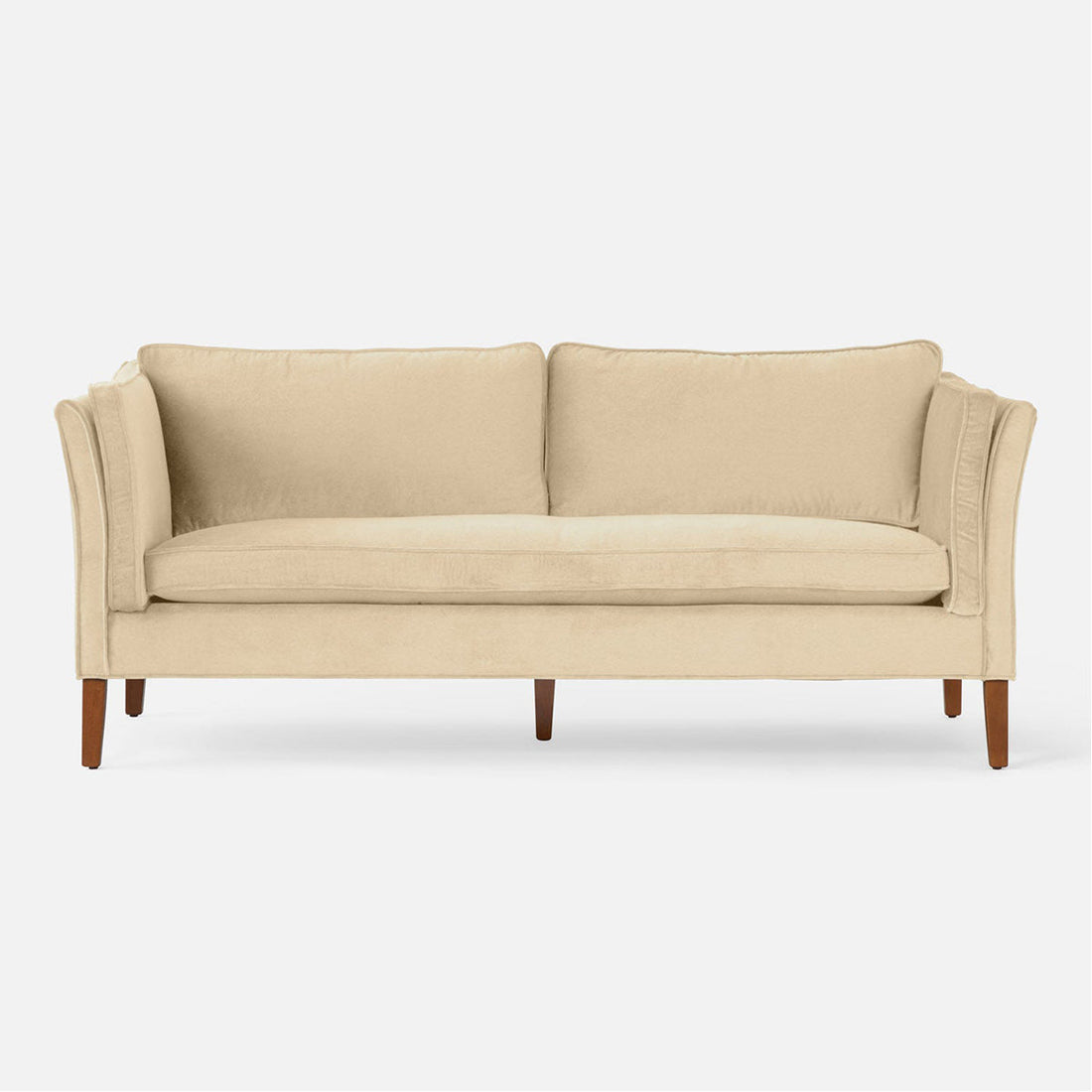 Made Goods Millicent Tuxedo Sofa in Ivondro Raffia