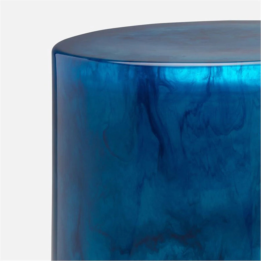 Made Goods Murni Translucent Swirls Cast Resin Outdoor Stool