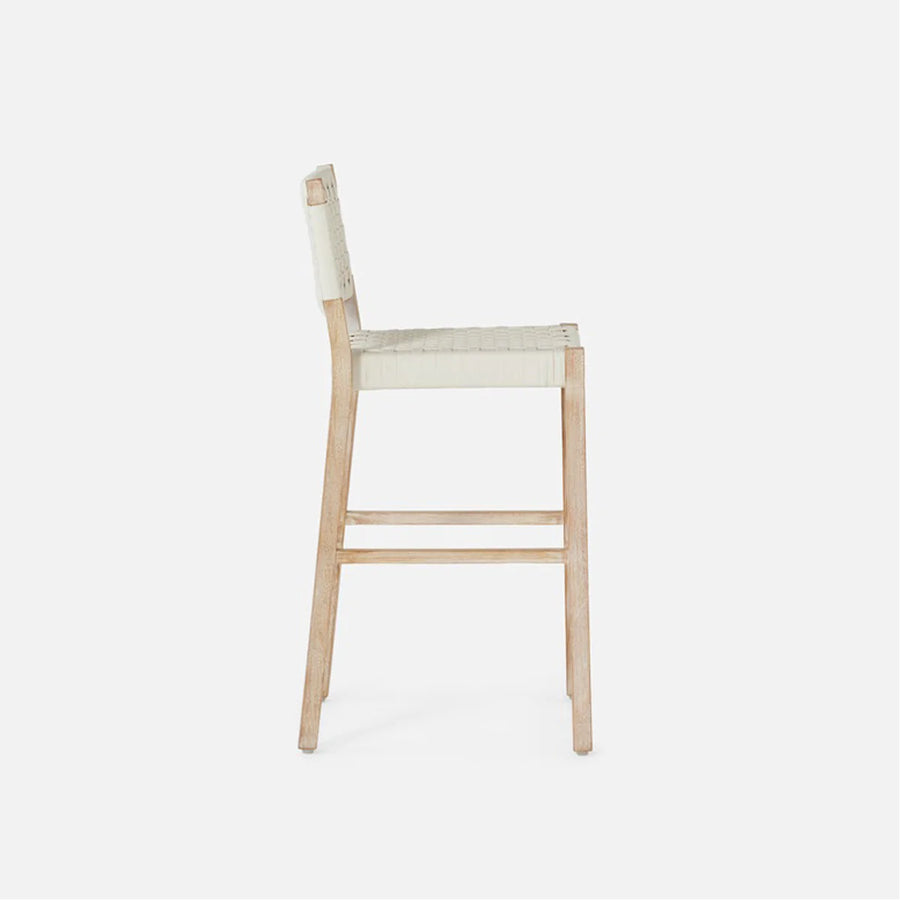 Made Goods Neal Modern Lattice Weave Outdoor Bar Stool