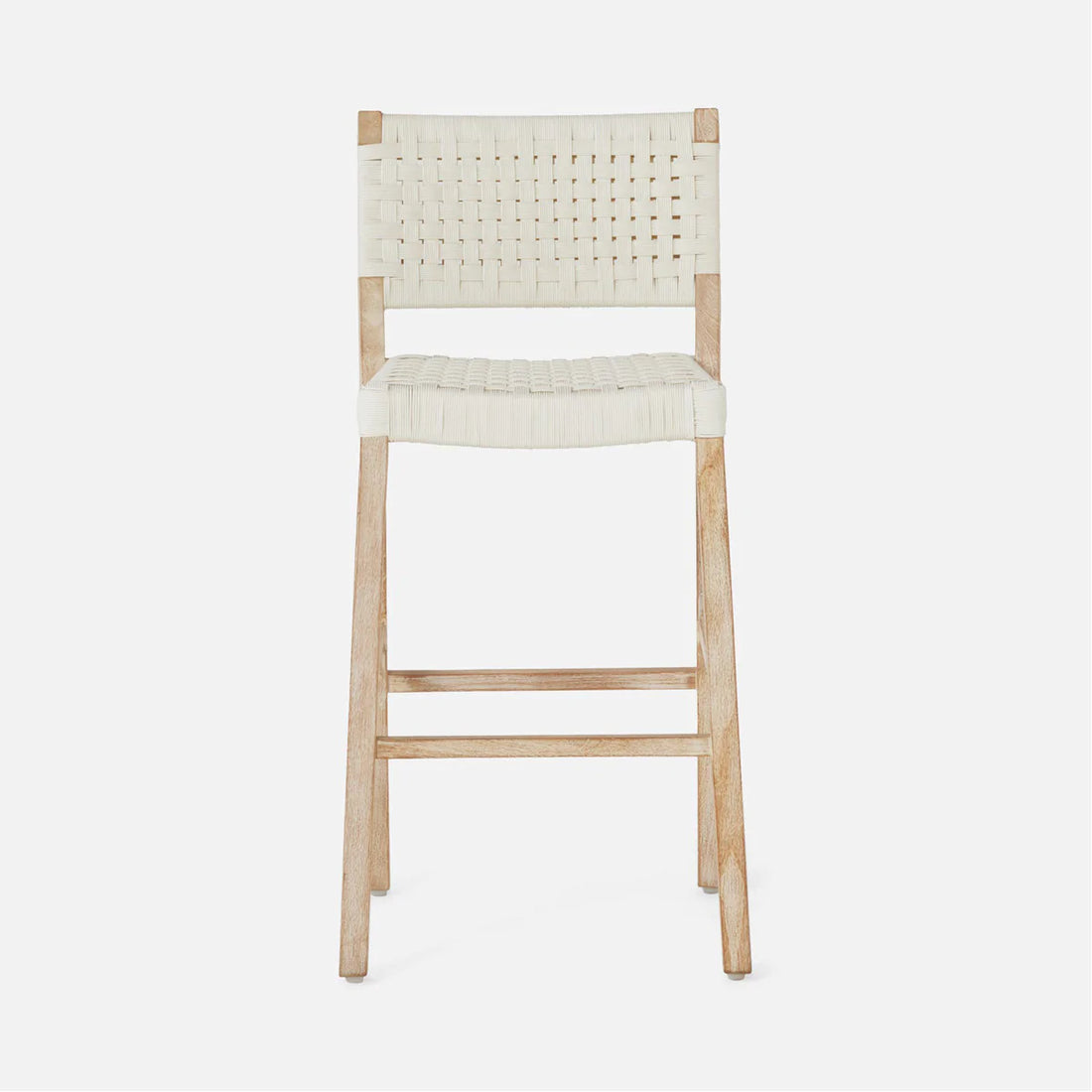 Made Goods Neal Modern Lattice Weave Outdoor Bar Stool