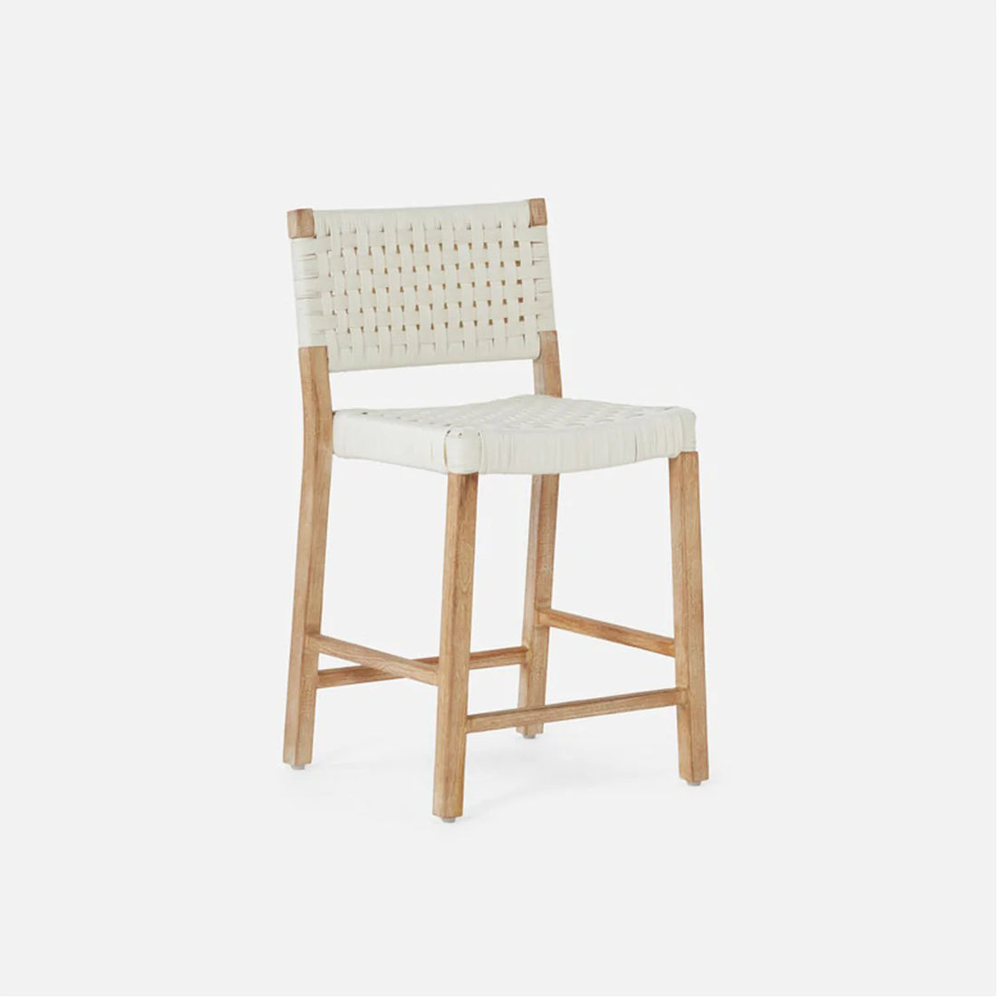 Made Goods Neal Modern Lattice Weave Outdoor Counter Stool