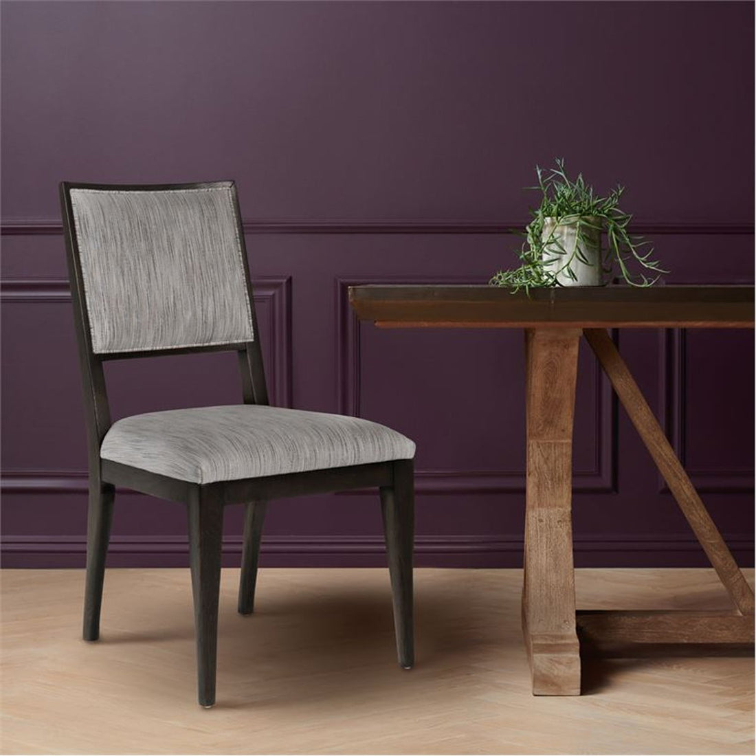 Made Goods Nelton Upholstered Dining Chair in Kern Mix Fabric