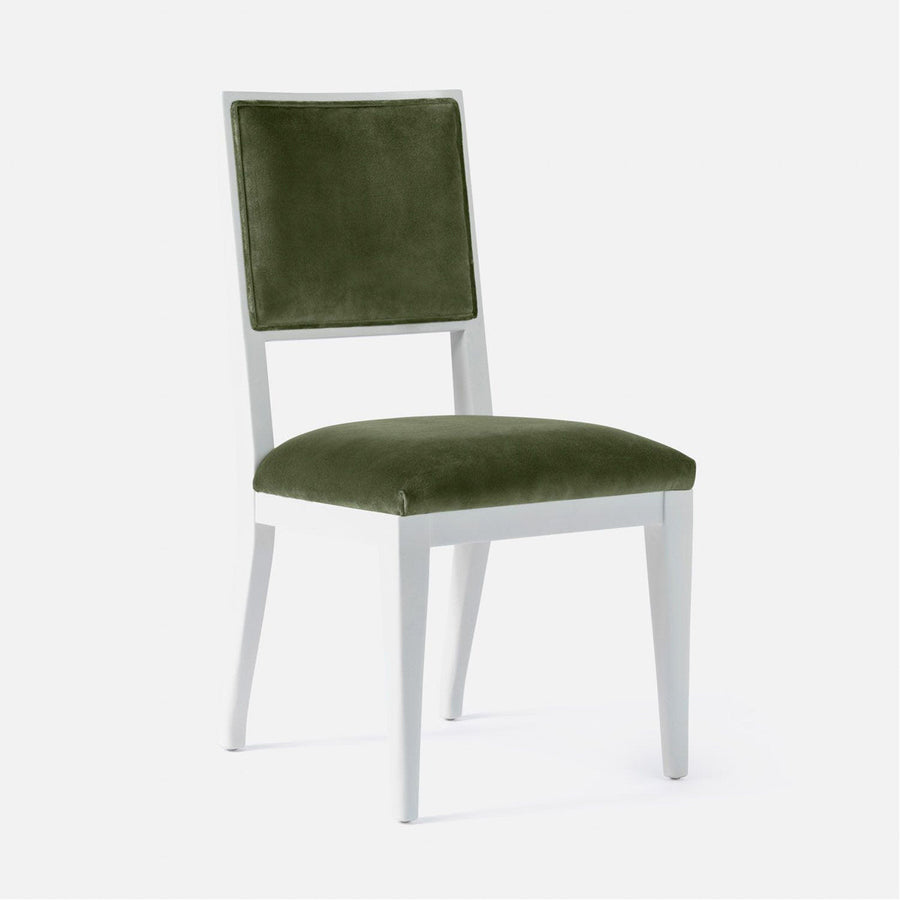 Made Goods Nelton Upholstered Dining Chair in Rhone Leather