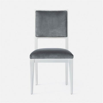 Made Goods Nelton Upholstered Dining Chair in Bassac Leather