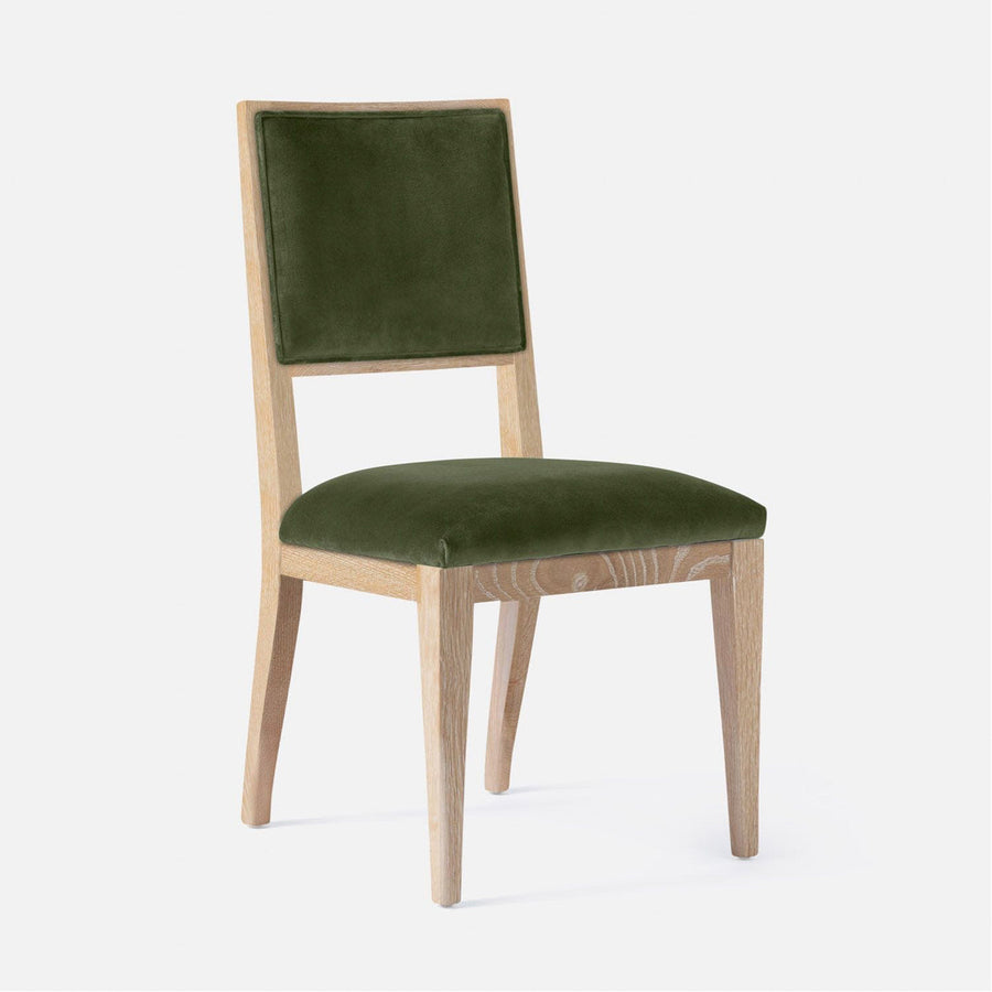 Made Goods Nelton Upholstered Dining Chair in Rhone Leather