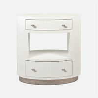 Made Goods Nerine Vintage Faux Shagreen Double Nightstand