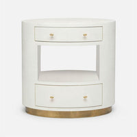 Made Goods Nerine Vintage Faux Shagreen Double Nightstand