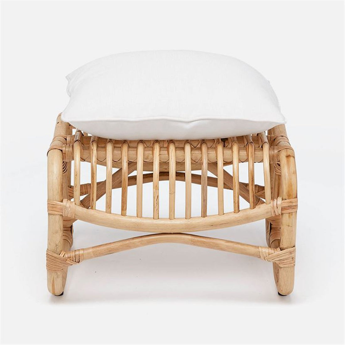 Made Goods Neta Retro Rattan Foot Stool