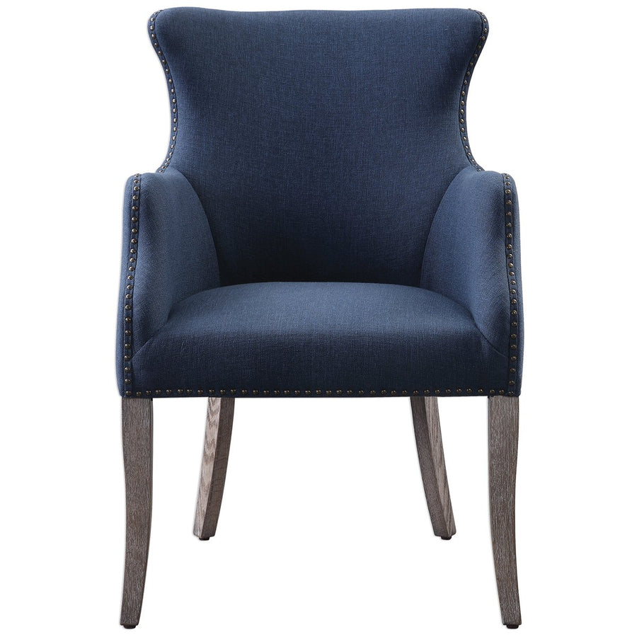 Uttermost Yareena Blue Wing Chair