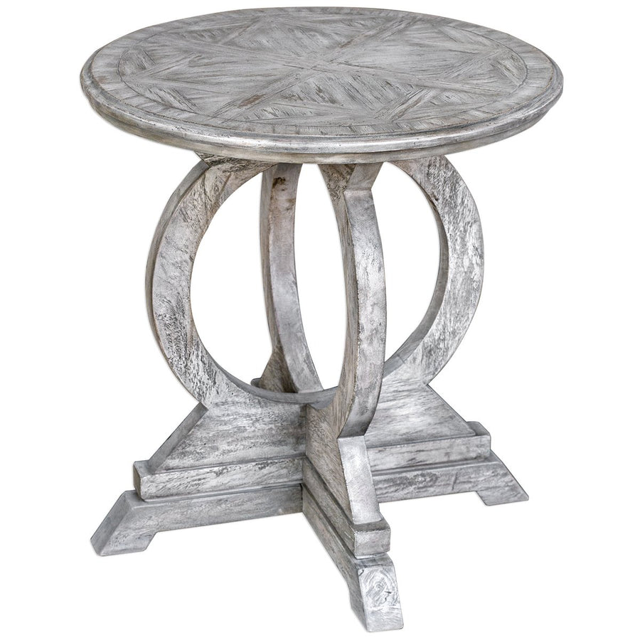 Uttermost Maiva White Side Table