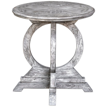 Uttermost Maiva White Side Table