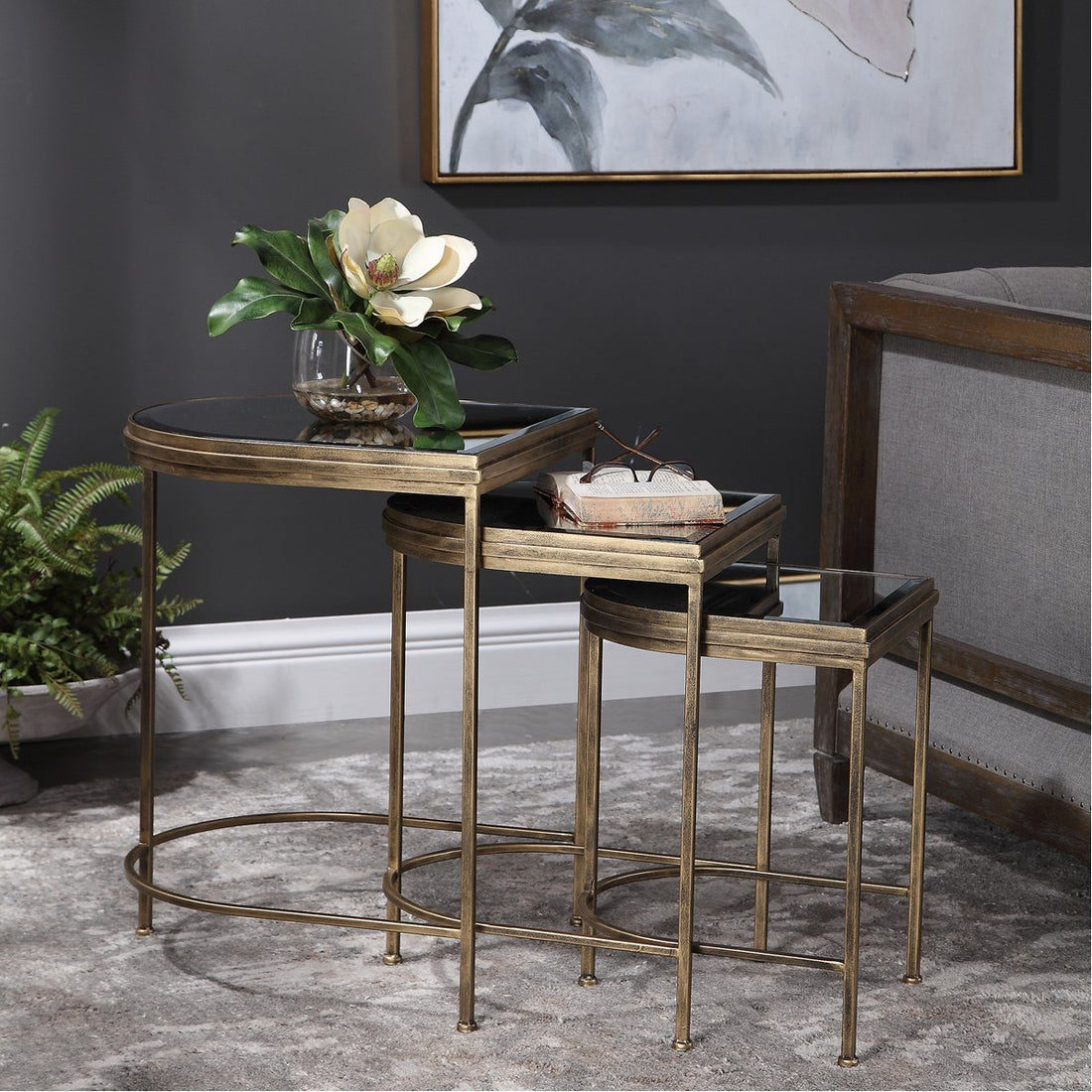 Uttermost India Nesting Tables, 3-Piece Set