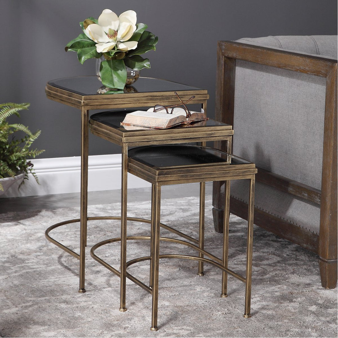 Uttermost India Nesting Tables, 3-Piece Set