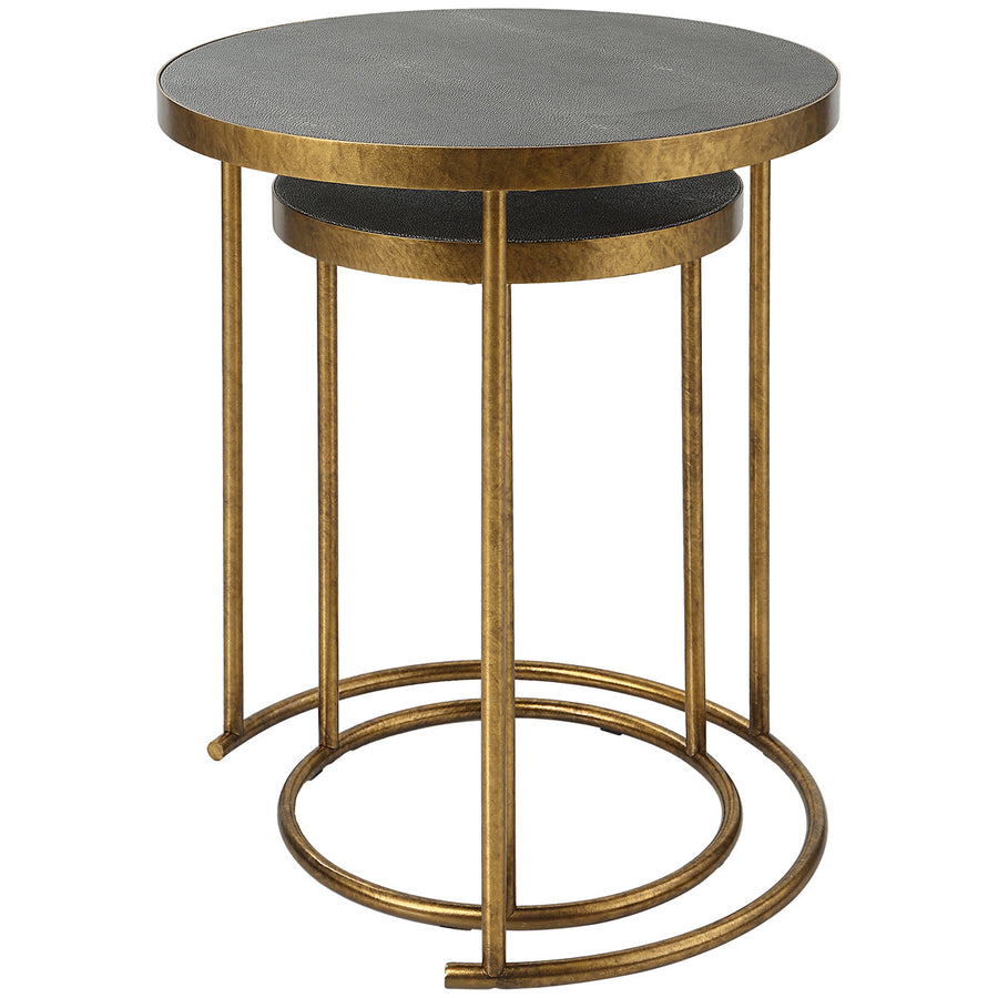 Uttermost Aragon Brass Nesting Tables, 2-Piece Set