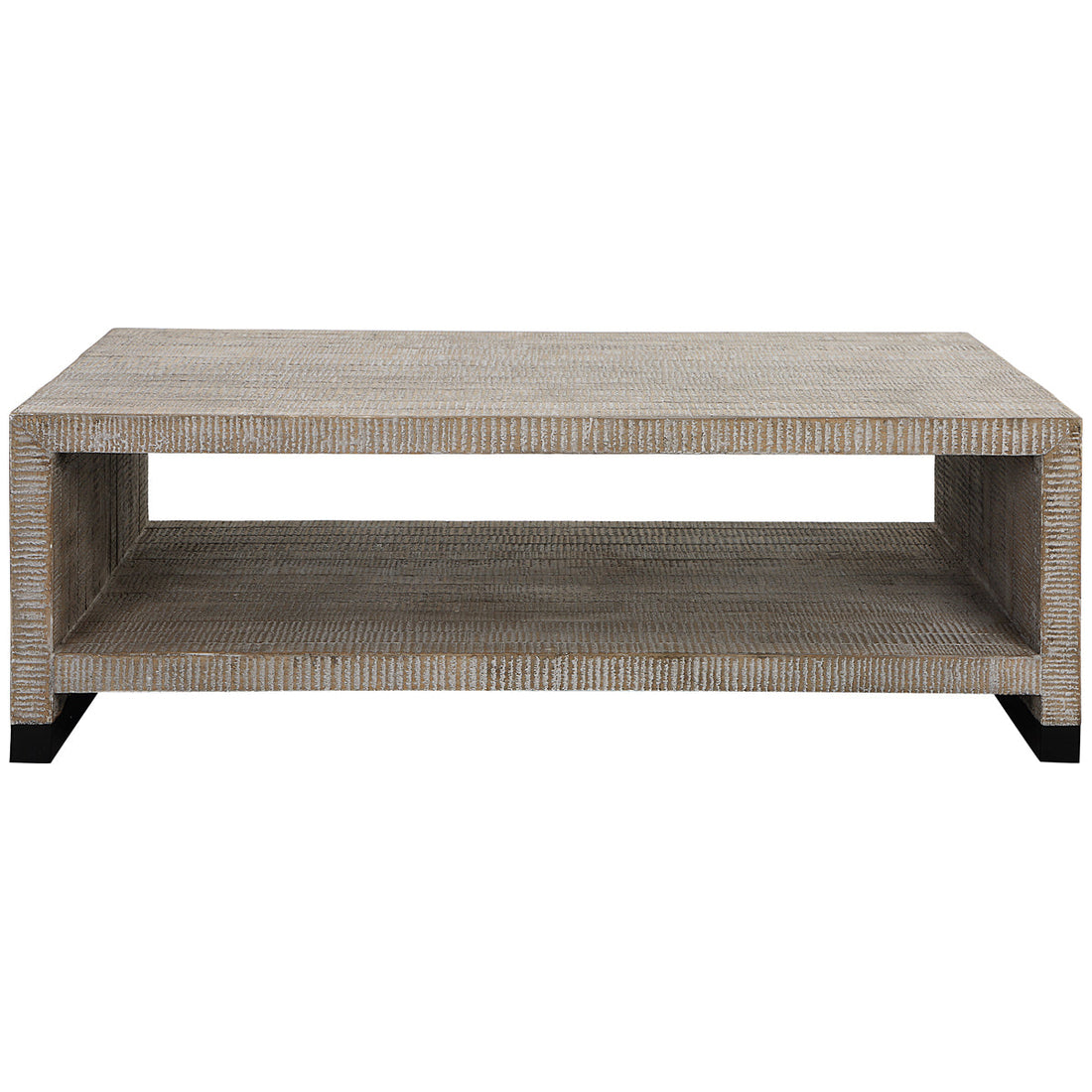 Uttermost Bosk White Washed Coffee Table