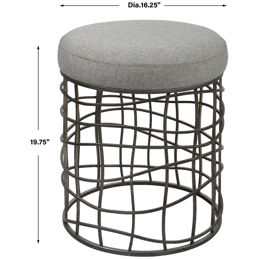 Uttermost Carnival Iron Round Accent Stool