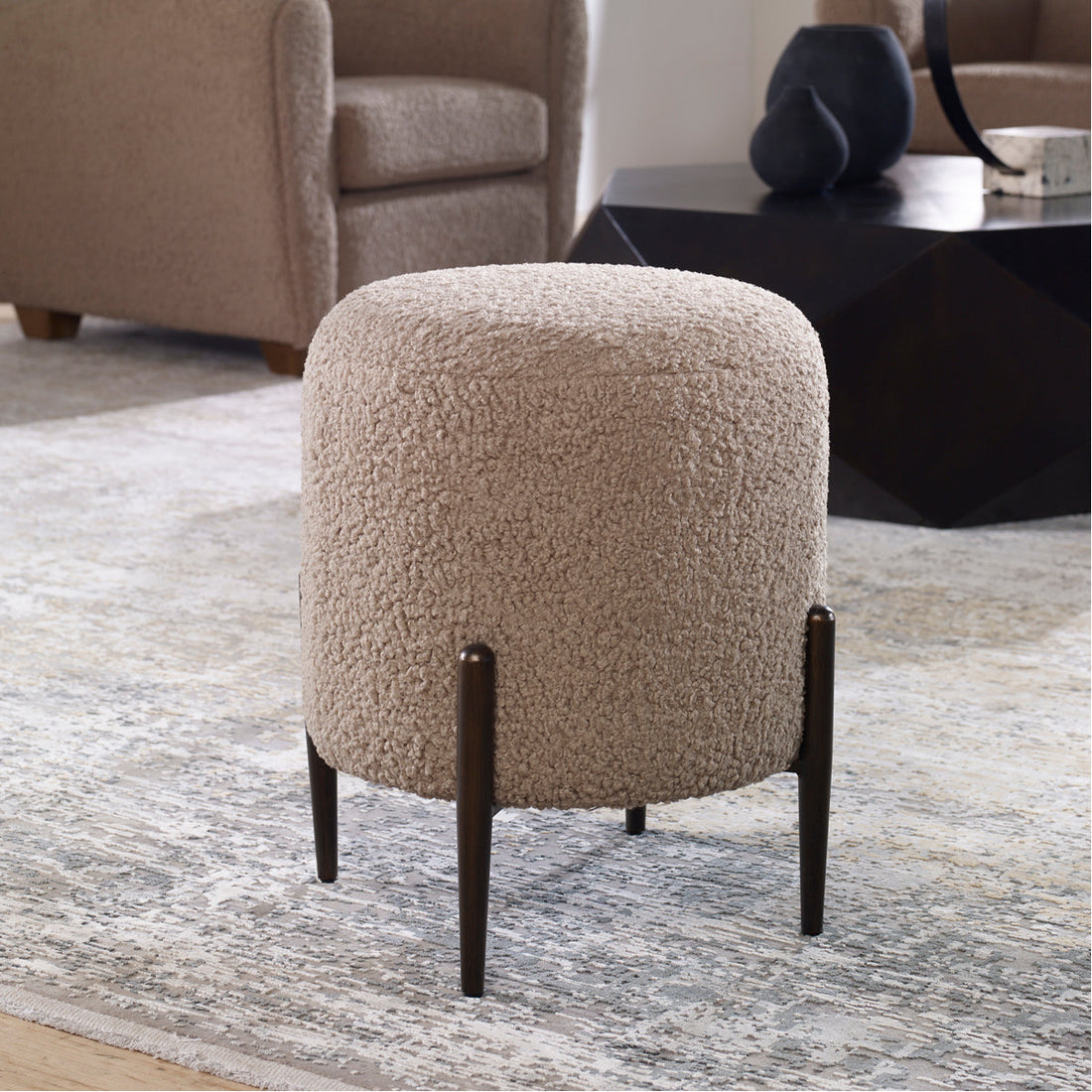 Uttermost Avila Latte Ottoman