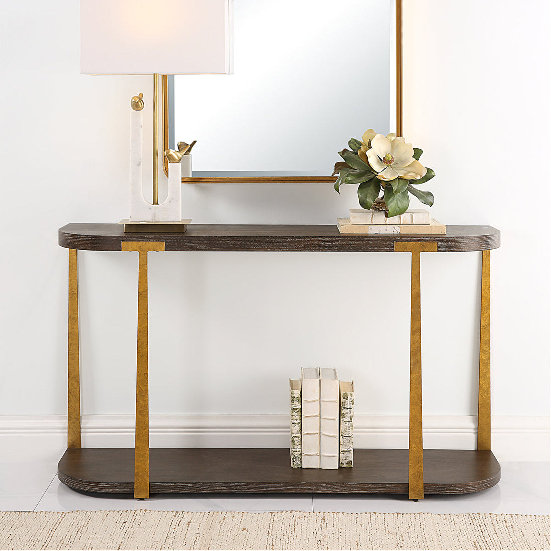 Uttermost Palisade Wood Console Table