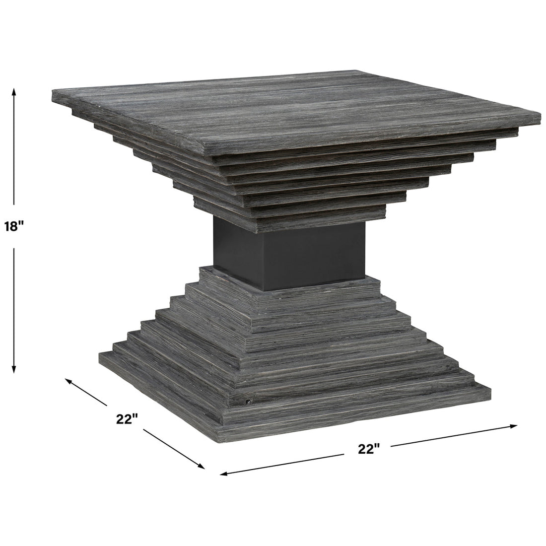 Uttermost Andes Wooden Geometric Accent Table