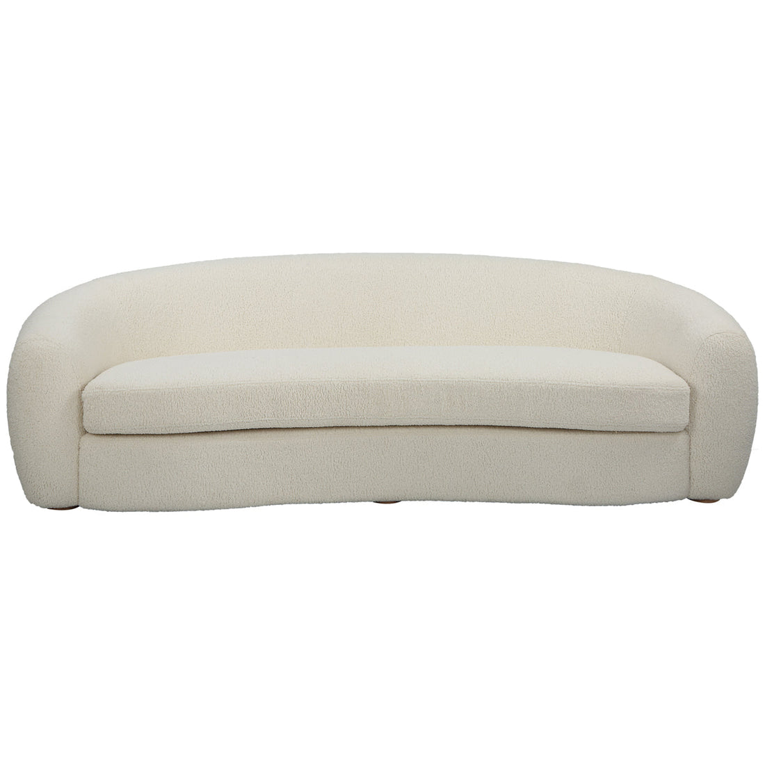 Uttermost Capra Art Deco White Sofa