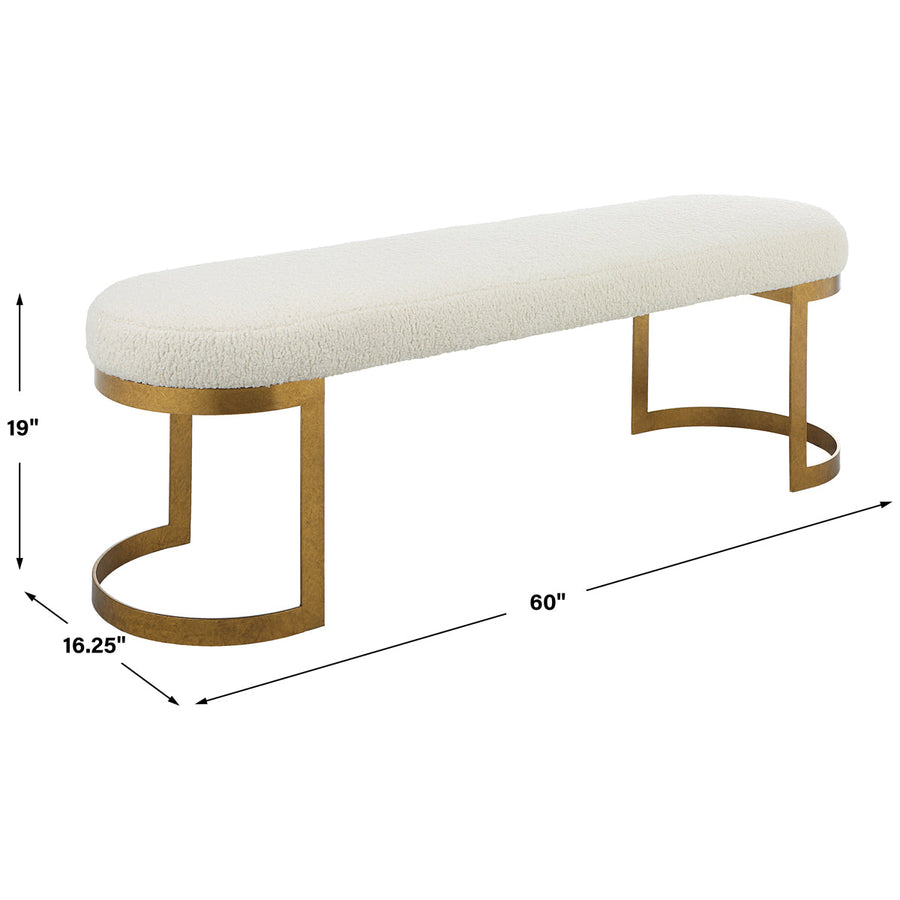 Uttermost Infinity Gold Bench