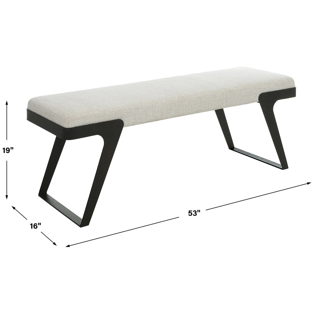 Uttermost Hover Modern Bench