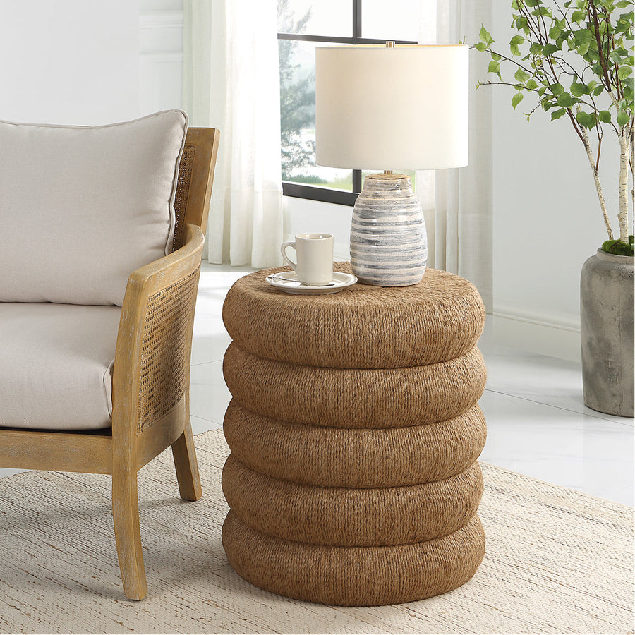 Uttermost Capitan Braided Rope Side Table