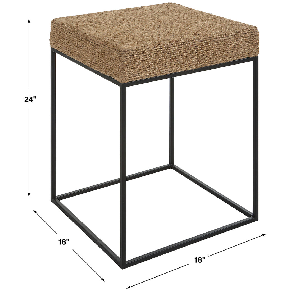 Uttermost Laramie Rustic Rope Accent Table