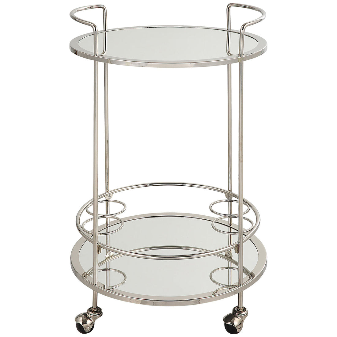 Uttermost Spritz Chrome Bar Cart