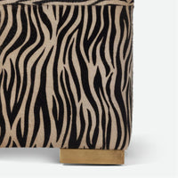 Made Goods Ondrea Animal-Print Stool